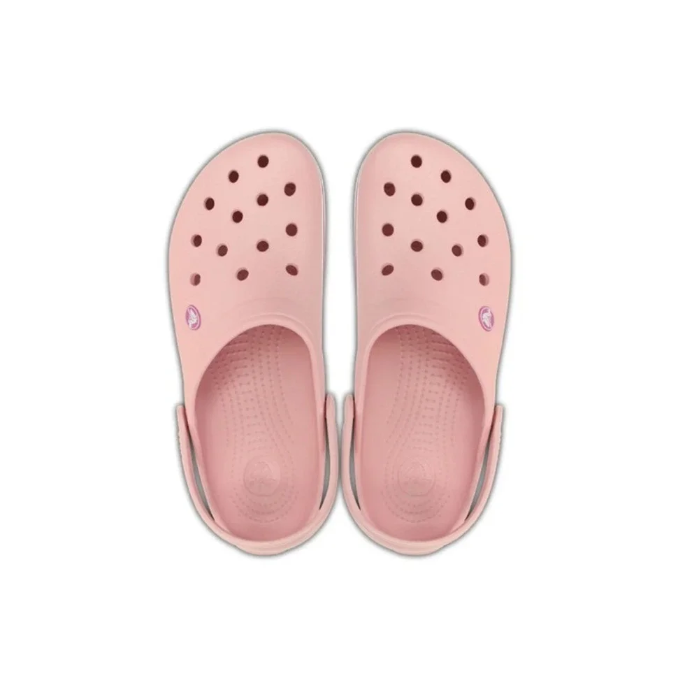 Crocs Unisex Crocband Clog Shoes, Pearl Pink/Wild Orchid Size M10/W12 - Picture 5 of 5